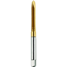 List No. 2070G - #6-32 Plug H3 Spiral Point 2 Flutes High Speed Steel TiN Made In U.S.A. Machine Screw